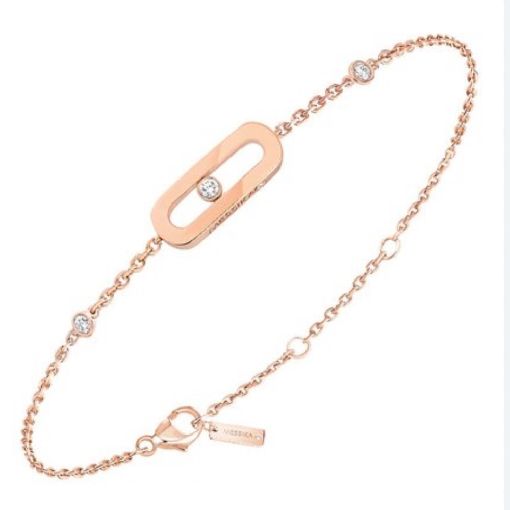 Messika Gold Bracelet Modern Chain Design